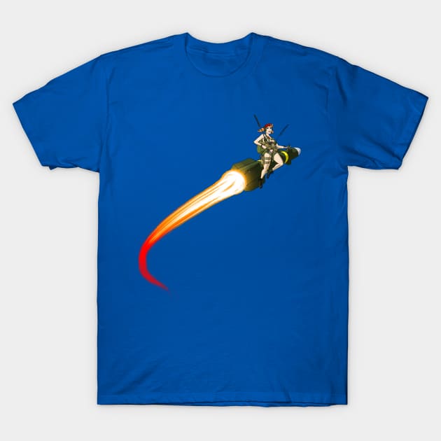 combat controller pin up T-Shirt by tyrannosauross